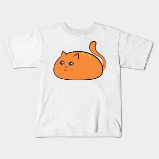 Orange Kitty Bloop Blep Kids T-Shirt